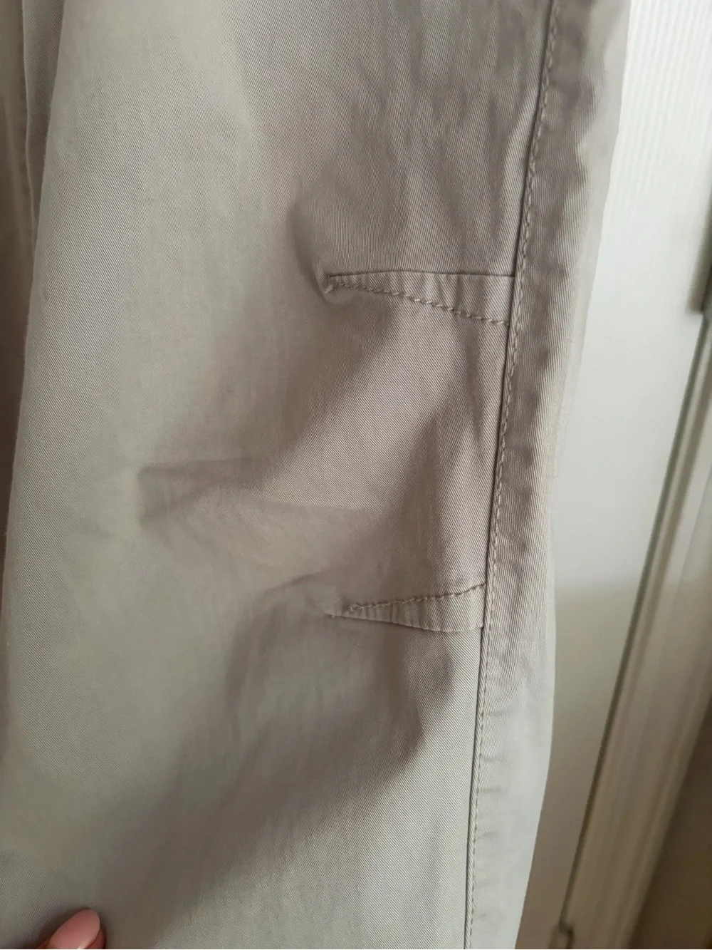 Zara Men's Light Gray Elastic Waist Joggers Relaxed Fit Causal Streetwear L - Picture 5 of 7